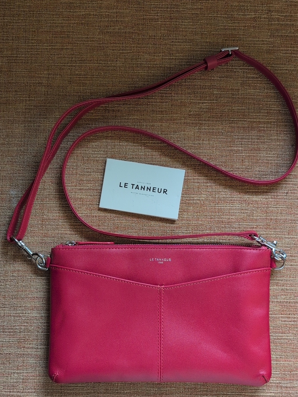 Red Leather Crossbody Bag